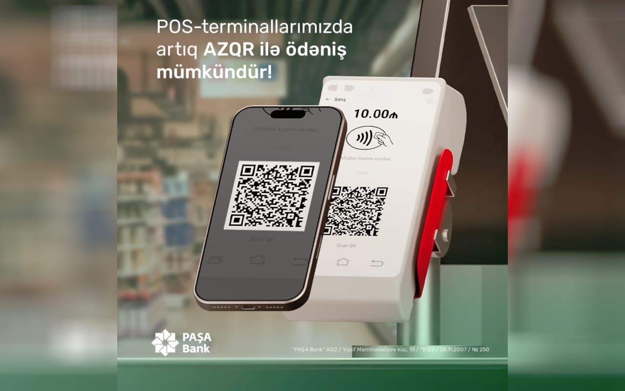 “PAŞA Bank” POS-terminallarda yeni ödəniş funksiyasını aktivləşdirdi