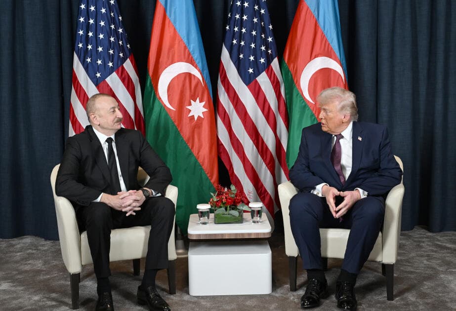 Davosda İlham Əliyev və Donald Tramp arasında ikitərəfli görüş keçirilib