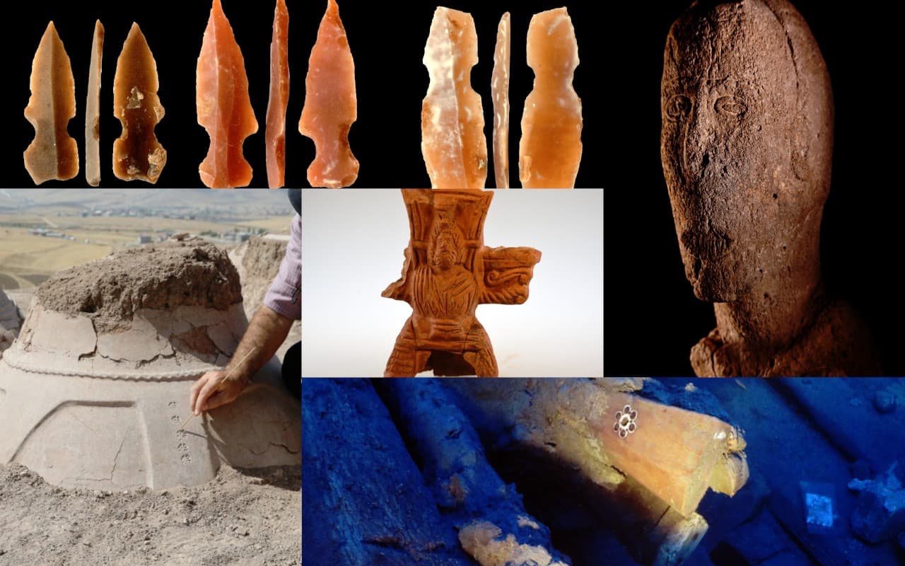 Türkiyədə müxtəlif dövrlərə aid çoxsaylı artefaktlar aşkar edilib