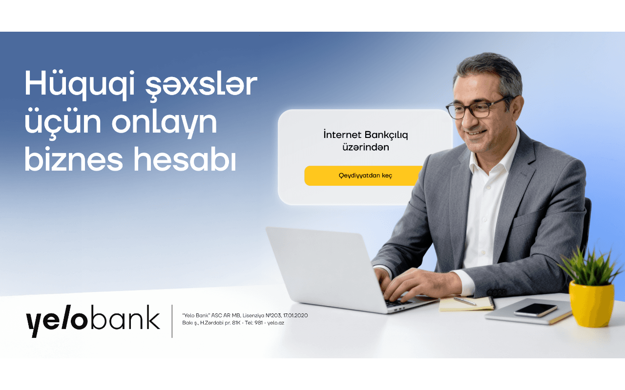 Hüquqi şəxslər banka gəlmədən biznes hesabı aça biləcəklər!
