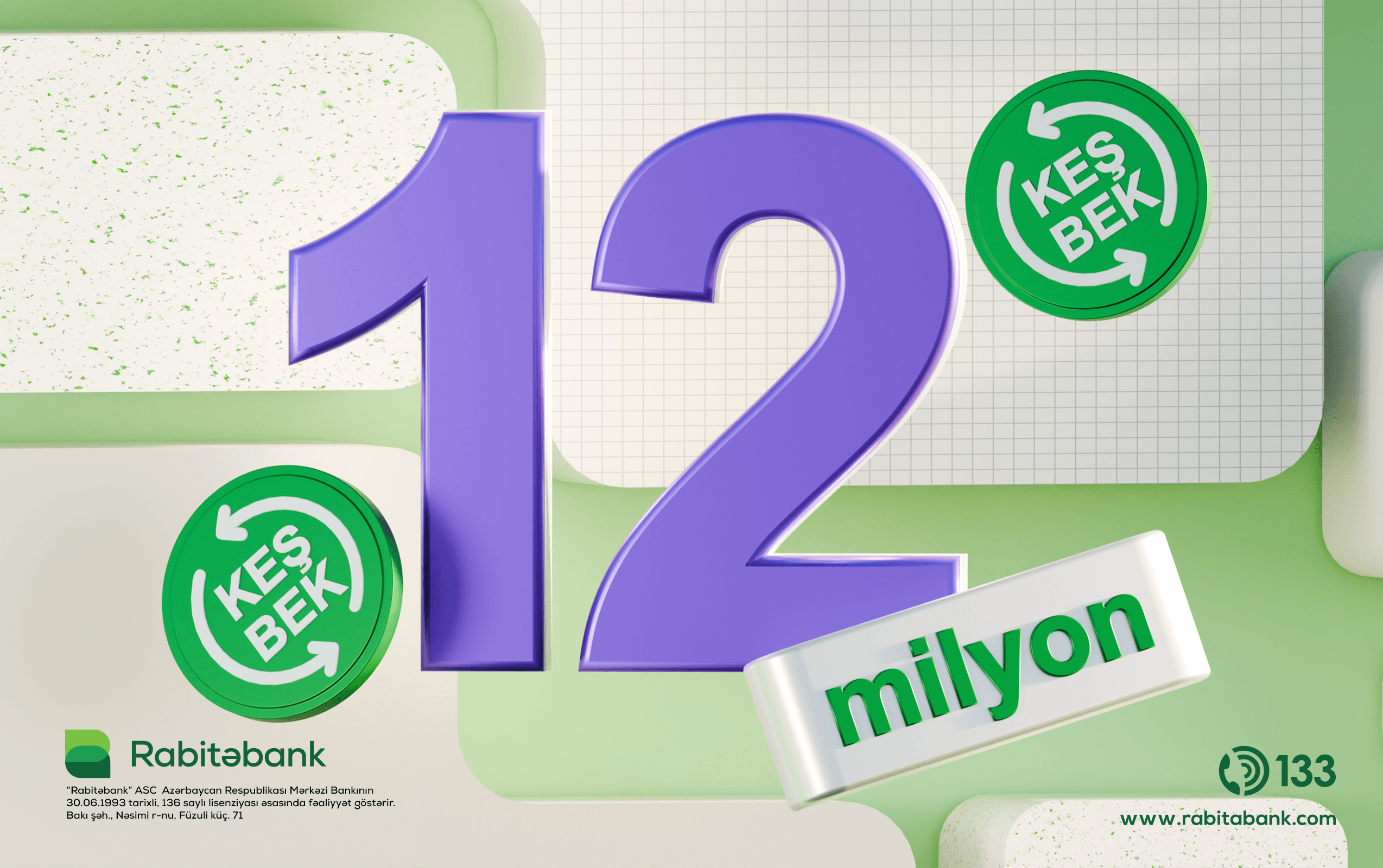 RABİTƏBANK MÜŞTƏRİLƏRİ 2025-Cİ İLDƏ 12 MİLYON MANATDAN ÇOX KEŞBEK QAZANIBLAR