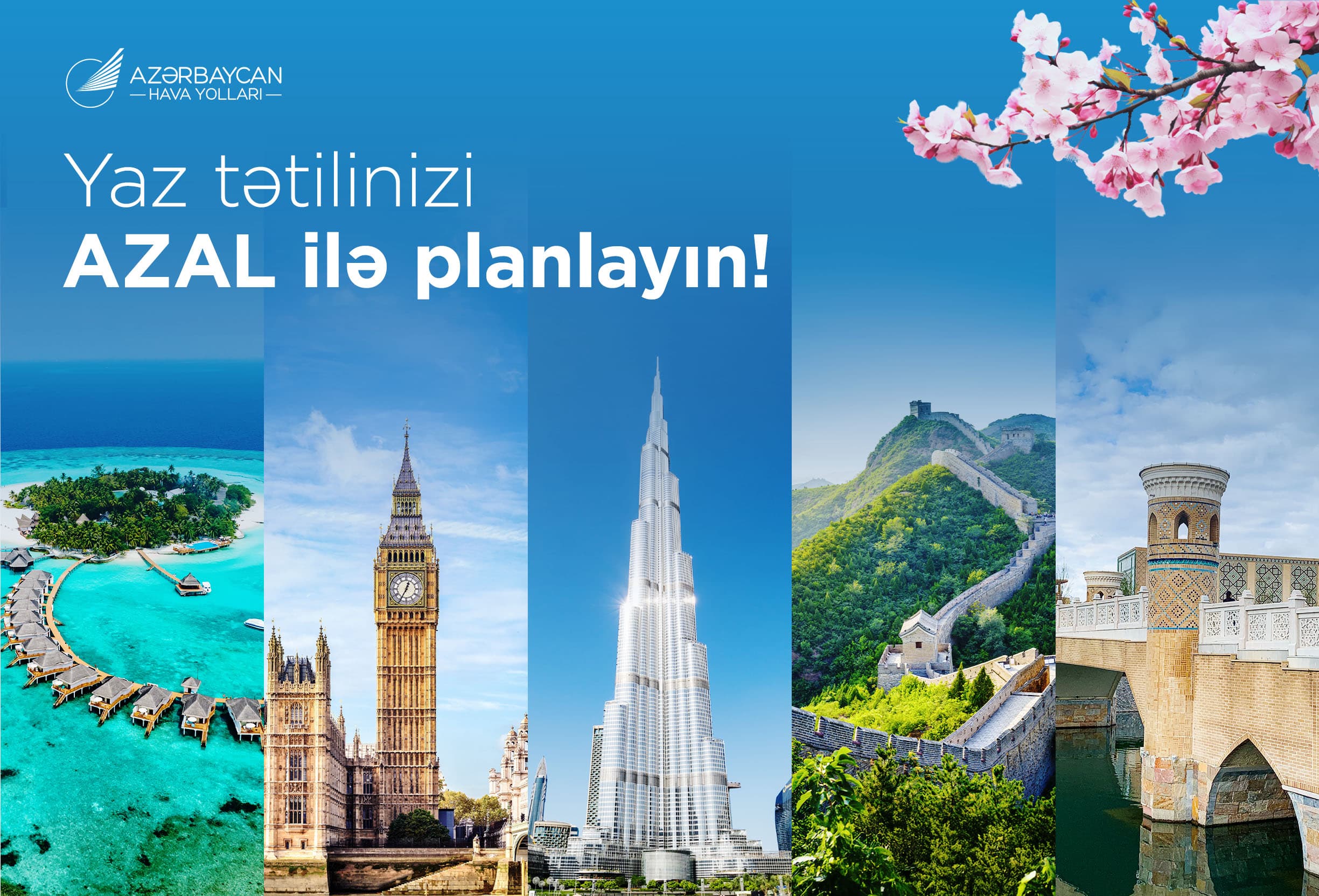 Yazı səyahətlə qarşılayın: AZAL-dan bayram tətili üçün seçimlər
