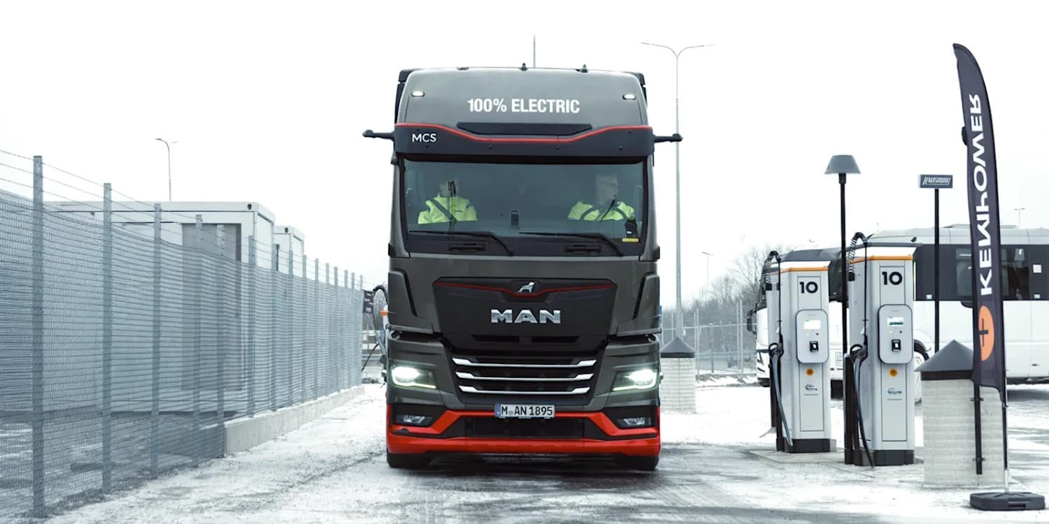 MAN Truck tam elektrikli eTGX və eTGS modellərinin meqavat şarjını sərgiləyib