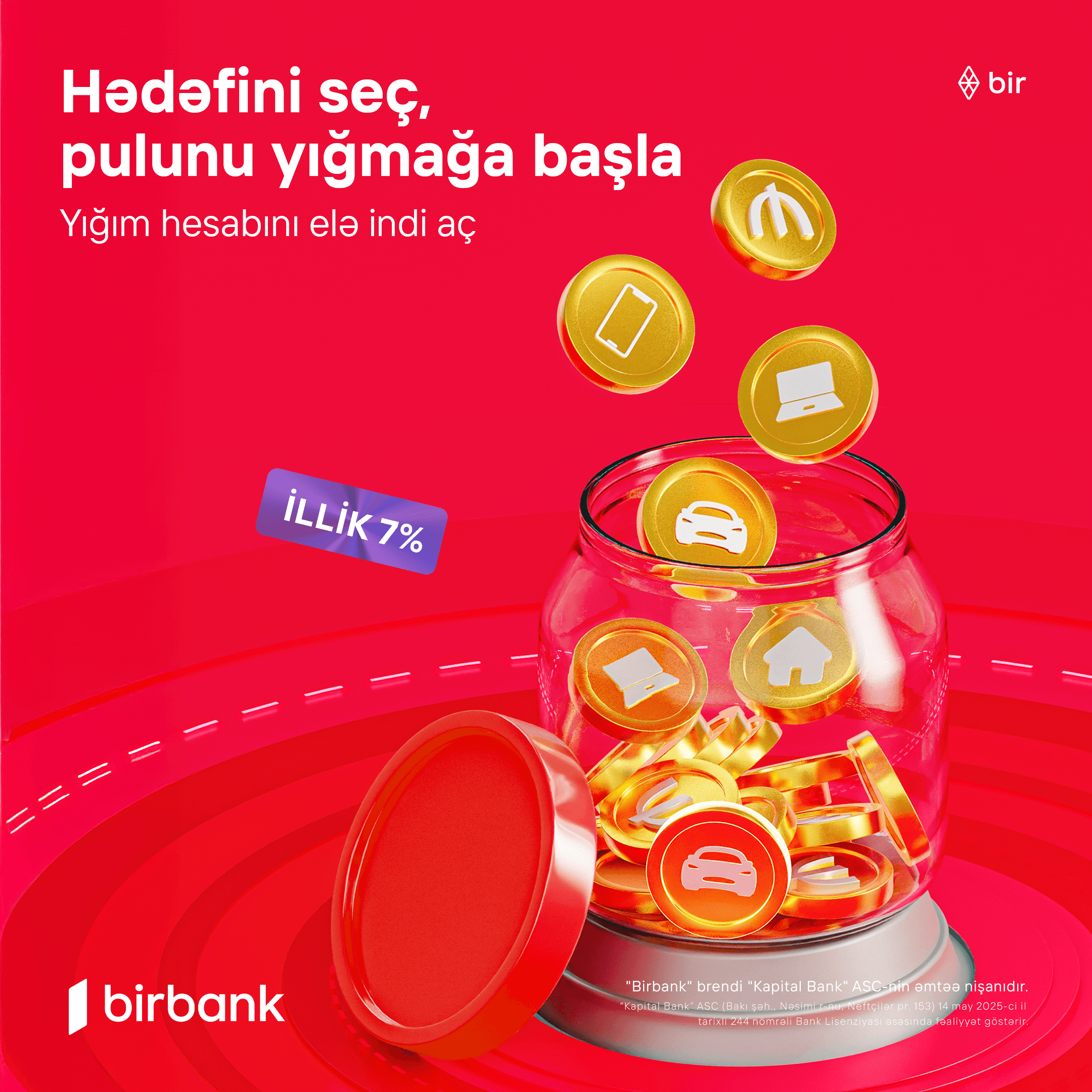 Birbank-ın Yığım hesabı ilə pulunuz hər gün gəlir gətirsin