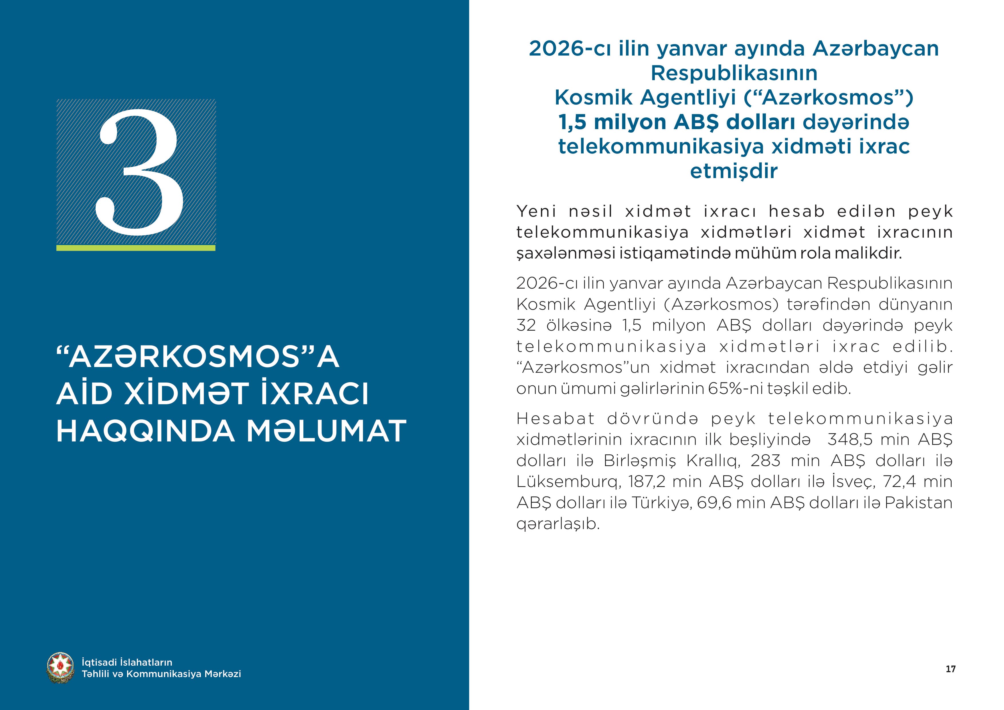 İxrac icmalı” 2026-cı ilin Yanvar Buraxılışı Dərc Olundu İxrac icmalı” 2026-cı ilin Yanvar Buraxılışı Dərc Olundu - Şəkil 2