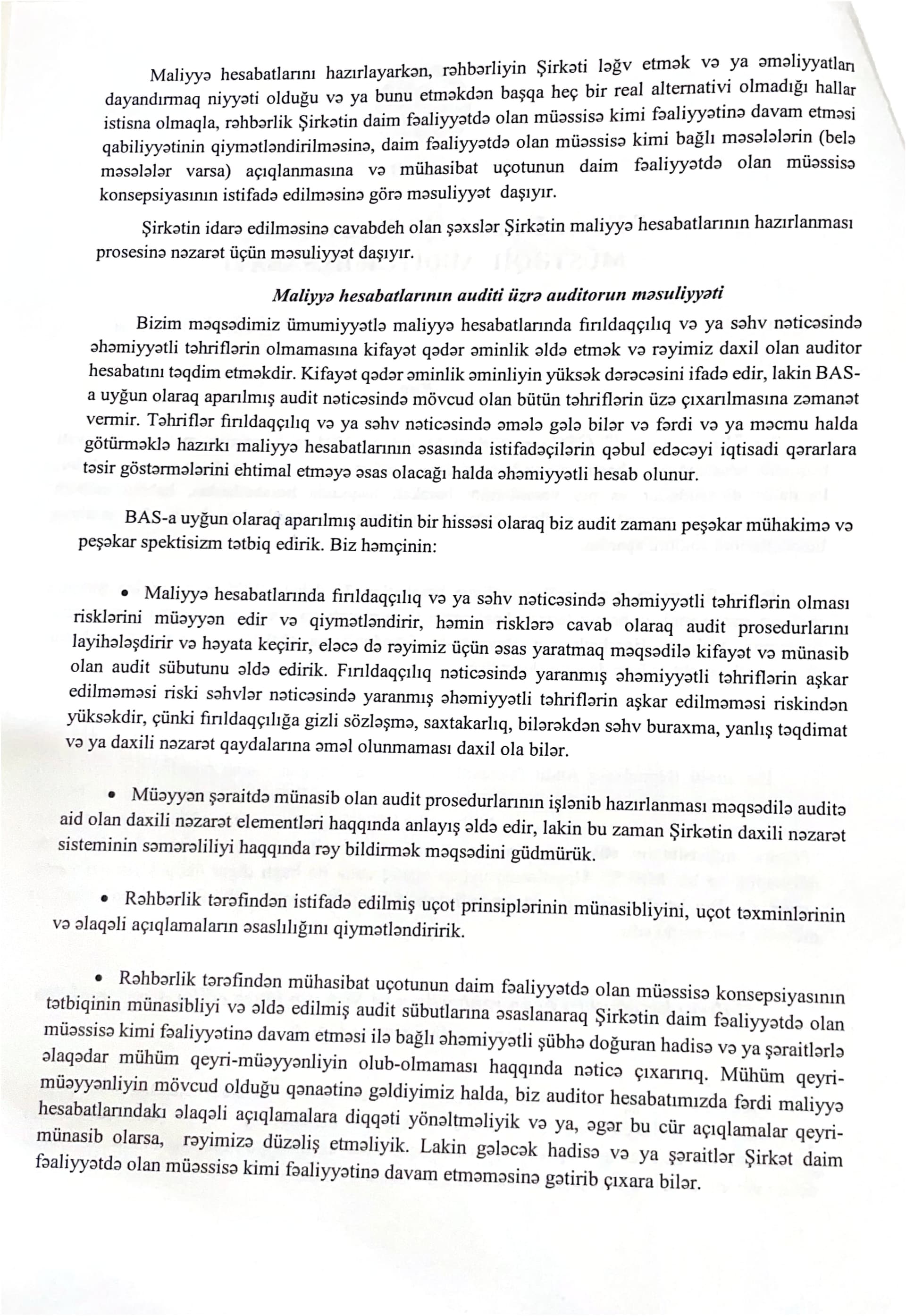 Audit hesabatı Audit hesabatı - Şəkil 2