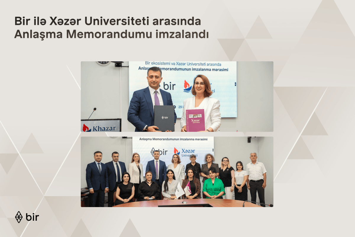 Bir və Xəzər Universiteti gələcəyin peşəkarları üçün güclərini birləşdirir Bir və Xəzər Universiteti gələcəyin peşəkarları üçün güclərini birləşdirir - Şəkil 1