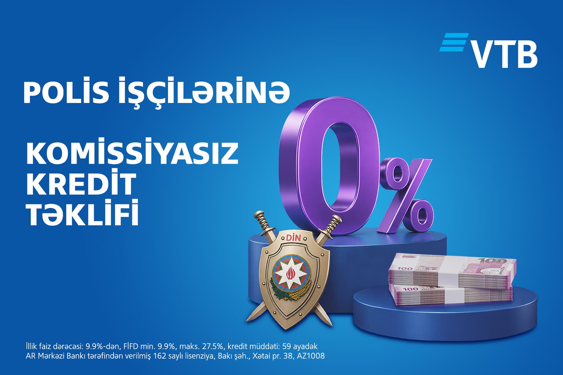Bank VTB polis əməkdaşları üçün xüsusi kredit kampaniyasına start verdi Bank VTB polis əməkdaşları üçün xüsusi kredit kampaniyasına start verdi - Şəkil 1