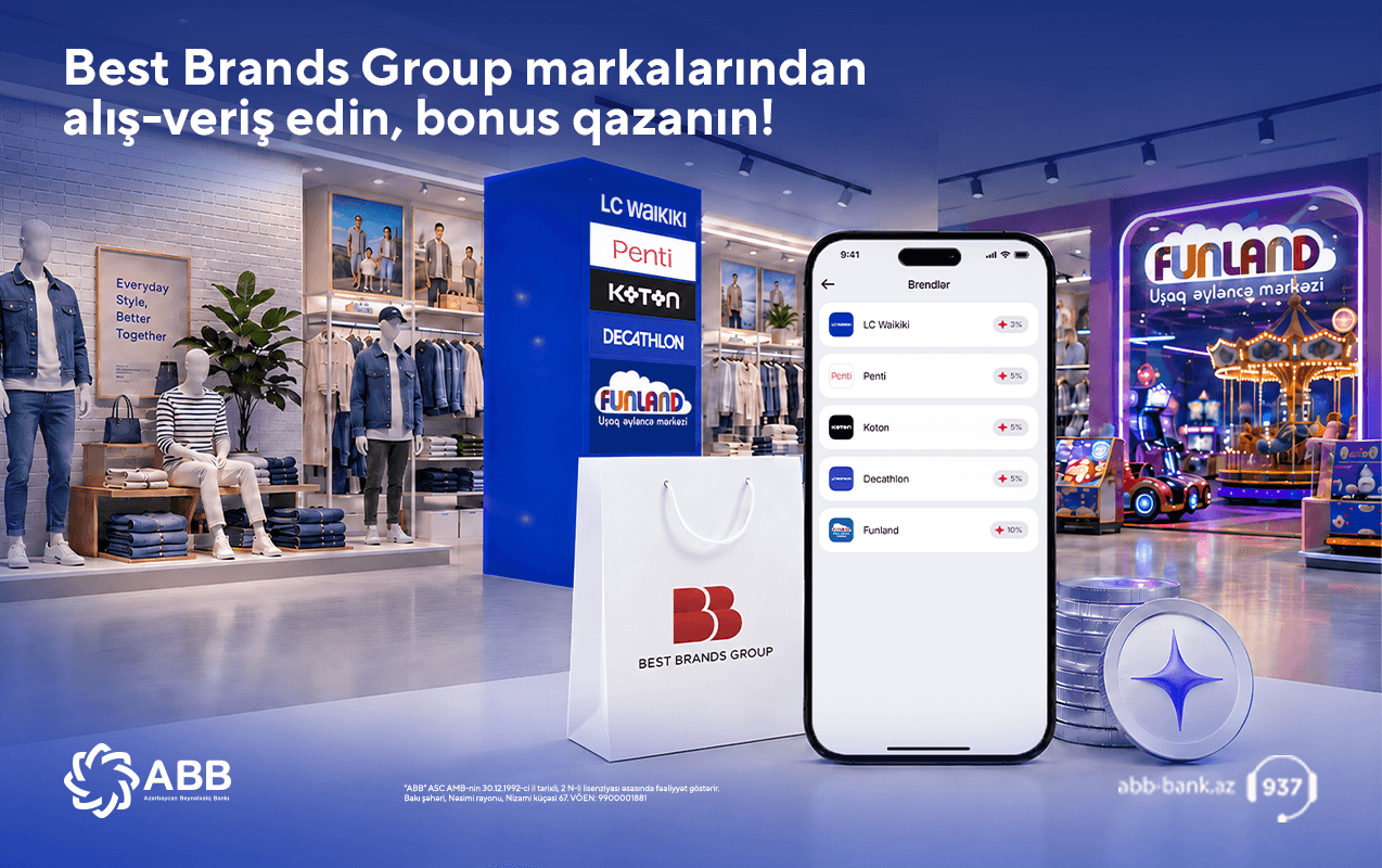 “LC Waikiki”, “Koton”, “Decathlon” və digər brendləri birləşdirən loyallıq sistemi indi ABB mobile-da “LC Waikiki”, “Koton”, “Decathlon” və digər brendləri birləşdirən loyallıq sistemi indi ABB mobile-da - Şəkil 1