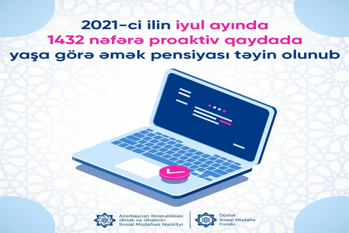 Ötən ay proaktiv qaydada əmək pensiyası təyin olunan şəxslərin sayı açıqlanıb Ötən ay proaktiv qaydada əmək pensiyası təyin olunan şəxslərin sayı açıqlanıb