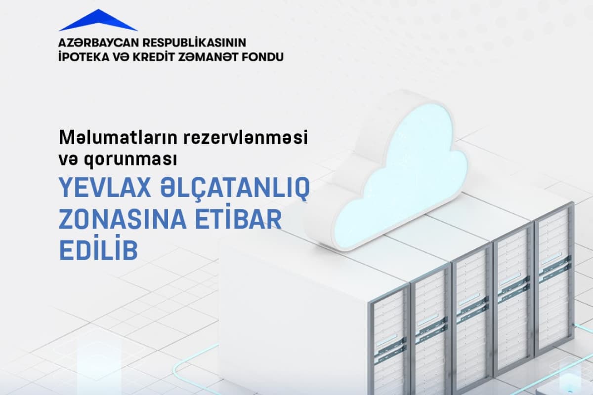 İKZF-nin məlumatları Yevlaxdakı ehtiyat data mərkəzinə köçürülüb İKZF-nin məlumatları Yevlaxdakı ehtiyat data mərkəzinə köçürülüb