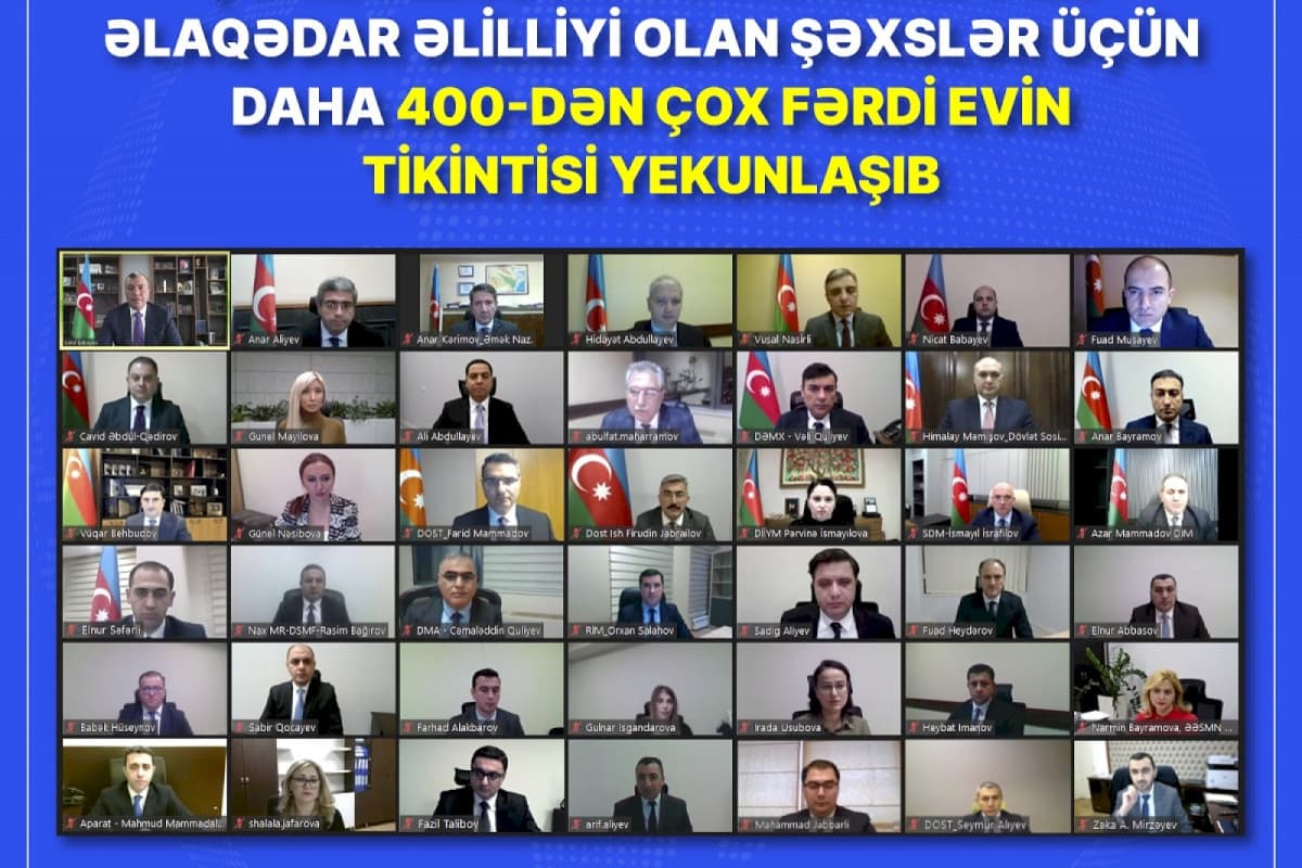 Şəhid ailələri və müharibə əlilləri üçün daha 400-dən çox fərdi evin tikintisi yekunlaşıb Şəhid ailələri və müharibə əlilləri üçün daha 400-dən çox fərdi evin tikintisi yekunlaşıb
