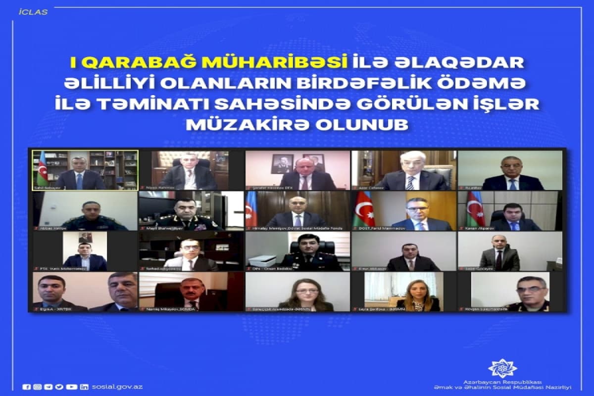 16,7 minədək I Qarabağ müharibəsi əlilinə birdəfəlik ödəmə verilib 16,7 minədək I Qarabağ müharibəsi əlilinə birdəfəlik ödəmə verilib