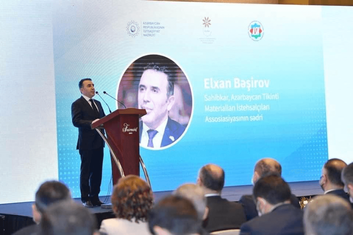 Azərbaycan Tikinti Materialları İstehsalçıları Assosiasiyası sahibkarlara çağırış edib Azərbaycan Tikinti Materialları İstehsalçıları Assosiasiyası sahibkarlara çağırış edib