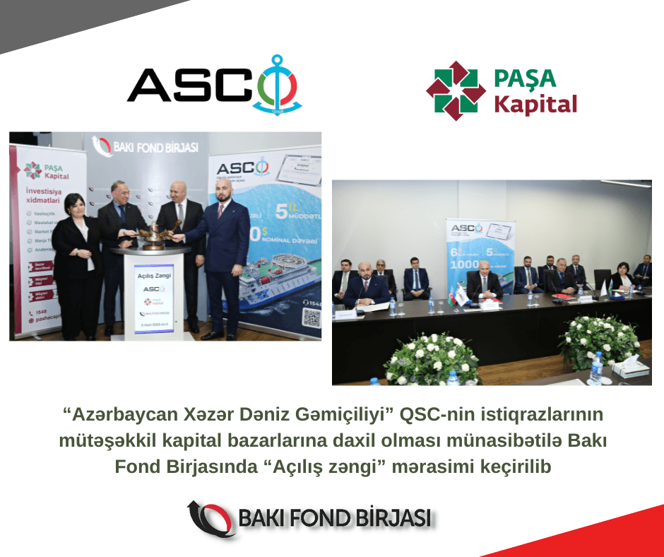 Bakı Fond Birjasında “Açılış zəngi” mərasimi keçirilib Bakı Fond Birjasında “Açılış zəngi” mərasimi keçirilib