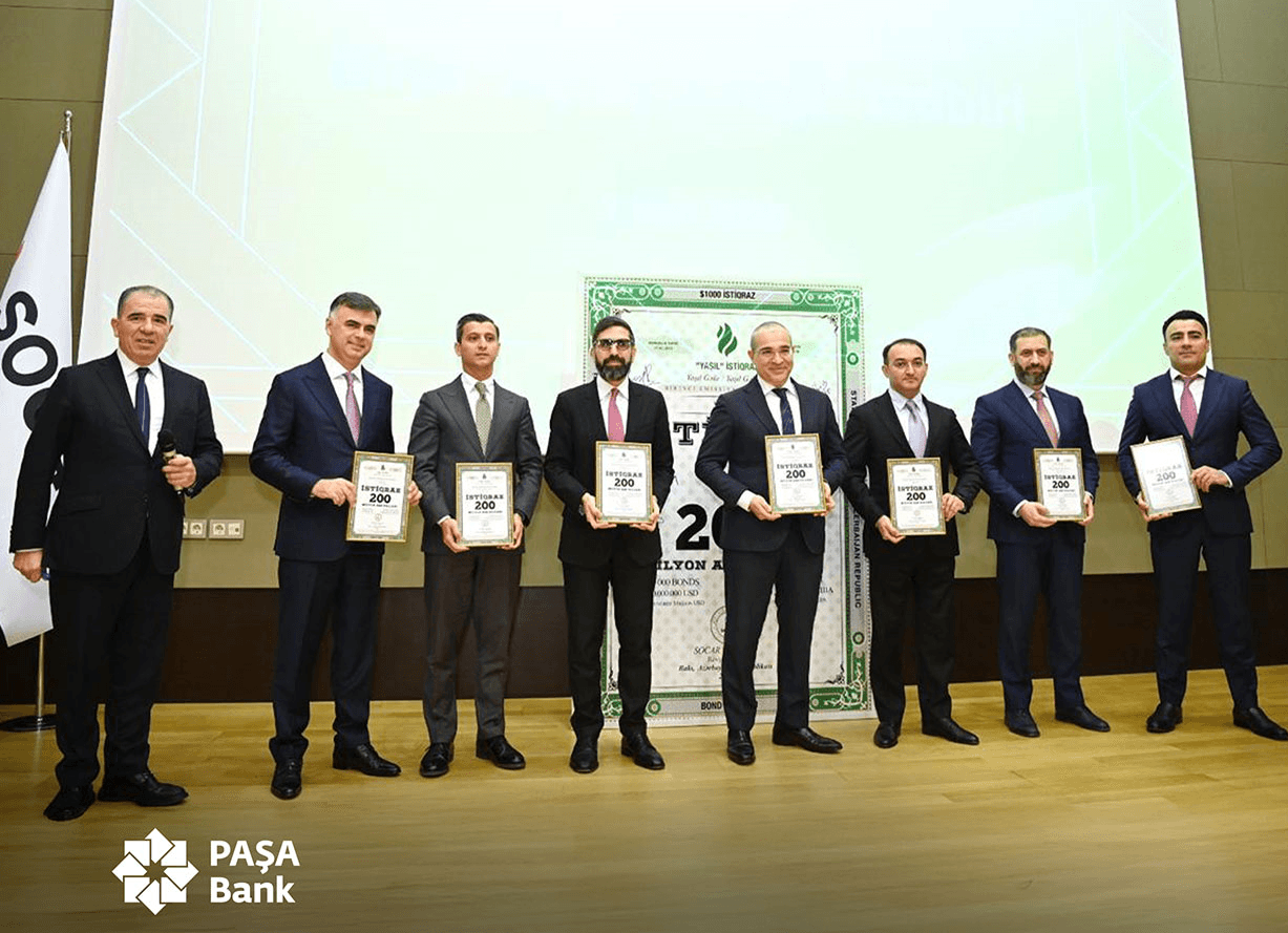 "PAŞA Kapital"ın dəstəyi ilə "SOCAR"ın “yaşıl istiqraz”larının tədavülünə başlanıldı "PAŞA Kapital"ın dəstəyi ilə "SOCAR"ın “yaşıl istiqraz”larının tədavülünə başlanıldı