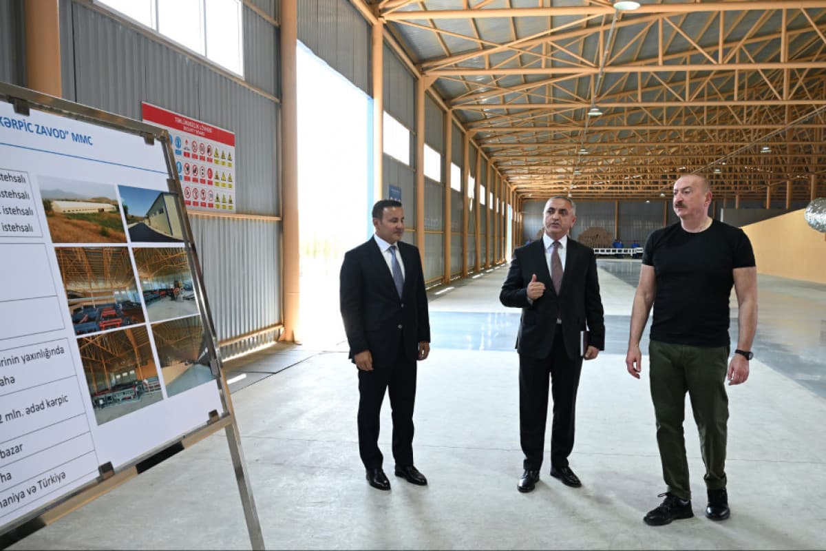Xocalı kərpic zavodunun açılışı olub Xocalı kərpic zavodunun açılışı olub