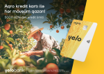 Yelo Bank-dan fermerlər üçün 12 ay güzəşt müddətli kredit kartı