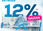 Bank of Baku əmanət faizini 12%-dək yüksəltdi