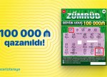 “Zümrüd” ani lotereyasında böyük uduş – 100 000 qazanıldı!