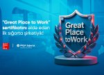 PAŞA Sığorta nüfuzlu “Great Place To Work” – “Mükəmməl iş yeri” mükafatına layiq görülüb