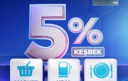“Bank of Baku”dan bütün market, YDM və restoranlarda 5% KEŞBEK