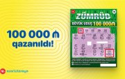 “Zümrüd” ani lotereyasında böyük uduş – 100 000 qazanıldı!