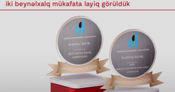 Kapital Bank pərakəndə bankçılıq sahəsində iki beynəlxalq mükafata layiq görüldü