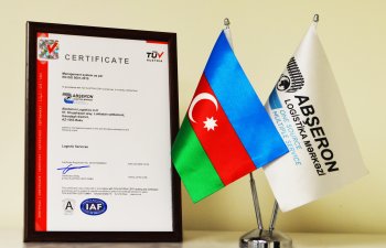 Abşeron Logistika Mərkəzi ISO 9001:2015 beynəlxalq sertifikatına layiq görüldü