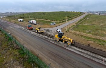 Masazır-Novxanı avtomobil yolunun 2.5 km-lik hissəsi yenidən qurulur
