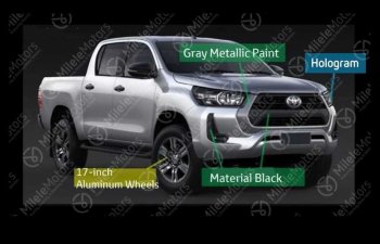 Yenilənmiş Toyota HiLux pikapının şəkilləri peyda olub