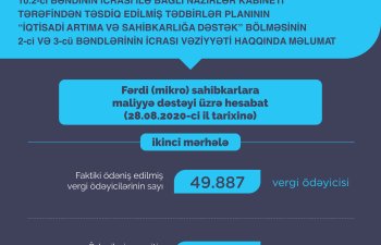 Azərbaycanda bu şəxslərə 12 471,8 min manat birdəfəlik maliyyə dəstəyi göstərilib