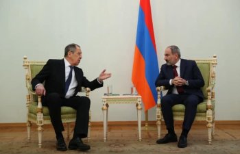 Lavrov Ermənistan prezidenti və Baş naziri ilə görüşdü - Fotolar