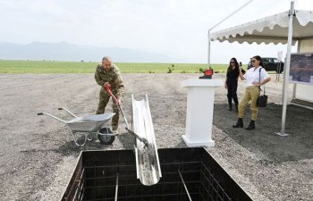 Zəngilanda beynəlxalq hava limanının təməli qoyulub