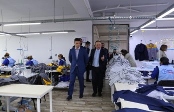 KOBİA rəhbəri  “Caspian Textile” -də istehsal prosesi ilə tanış olub