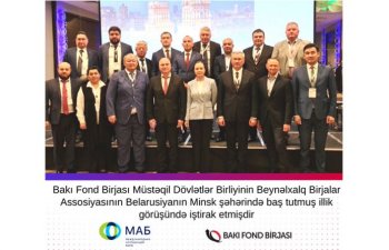 Bakı Fond Birjasının rəhbəri Belarusda görüşdə iştirak edib