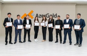 Ali məktəb tələbləri üçün elan edilən “AzerGold” təqaüdünün qalibləri mükafatlandırılıb