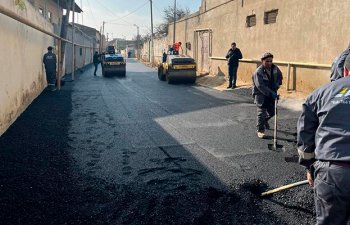 Suraxanıda növbəti küçə asfaltlandı