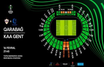 “Qarabağ” - “Gent” matçının biletləri satışa çıxarılır