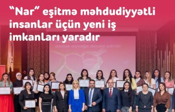 “Nar” eşitmə məhdudiyyətli insanlar üçün yeni iş imkanları yaradır - FOTO