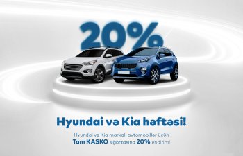 PAŞA Sığortadan “Kia” və “Hyundai” həvəskarlarına özəl Tam KASKO kampaniyası!