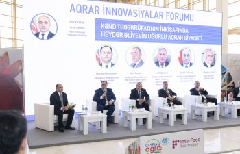 16-cı Azərbaycan Beynəlxalq Kənd Təsərrüfatı sərgisi çərçivəsində panel sessiyalar keçirilib - FOTO