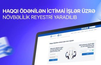 Haqqı ödənilən ictimai işlər üzrə növbəlilik reyestri yaradılıb