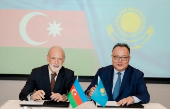 AzerTelecom və Kazakhtelecom Transxəzər Fiber-Optik Rabitə Xətti layihəsi çərçivəsində müqavilə imzalayıb - FOTO