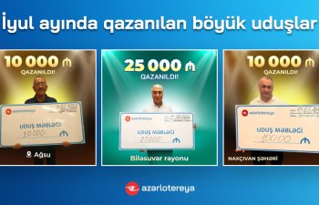 İyul ayında “Poz-Qazan” oyunlarında 15 böyük uduş qazanılıb