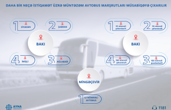 Daha bir neçə istiqamət üzrə müntəzəm avtobus marşrutları müsabiqəyə çıxarılır