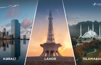 AZAL Pakistanın üç məşhur şəhərinə uçuşlar açır