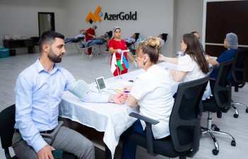 “AzerGold” QSC və törəmə şirkətlərinin əməkdaşları könüllü qan veriblər