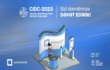 AzInTelecom “CIDC-2023”də “Qızıl sponsor” kimi stendlə çıxış edir