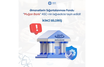 LPO “Muğanbank” ASC də qorunan əmanətlər üzrə kompensasiyalarin ödənişlərinə başlanılacaq